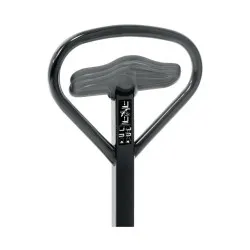 Jungheinrich AM 22 hand pallet truck with quick lift, solid rubber / polyurethane, tandem rollers.