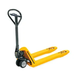 Jungheinrich AM 22 hand pallet truck with quick lift, solid rubber / polyurethane, tandem rollers.