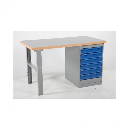 Storage workbench with 6 drawers, vinyl