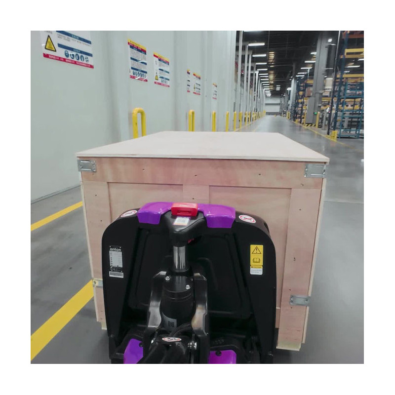 AntOn by Jungheinrich Electric pedestrian pallet truck PTL 1.5 with support wheels, 560x1150 mm