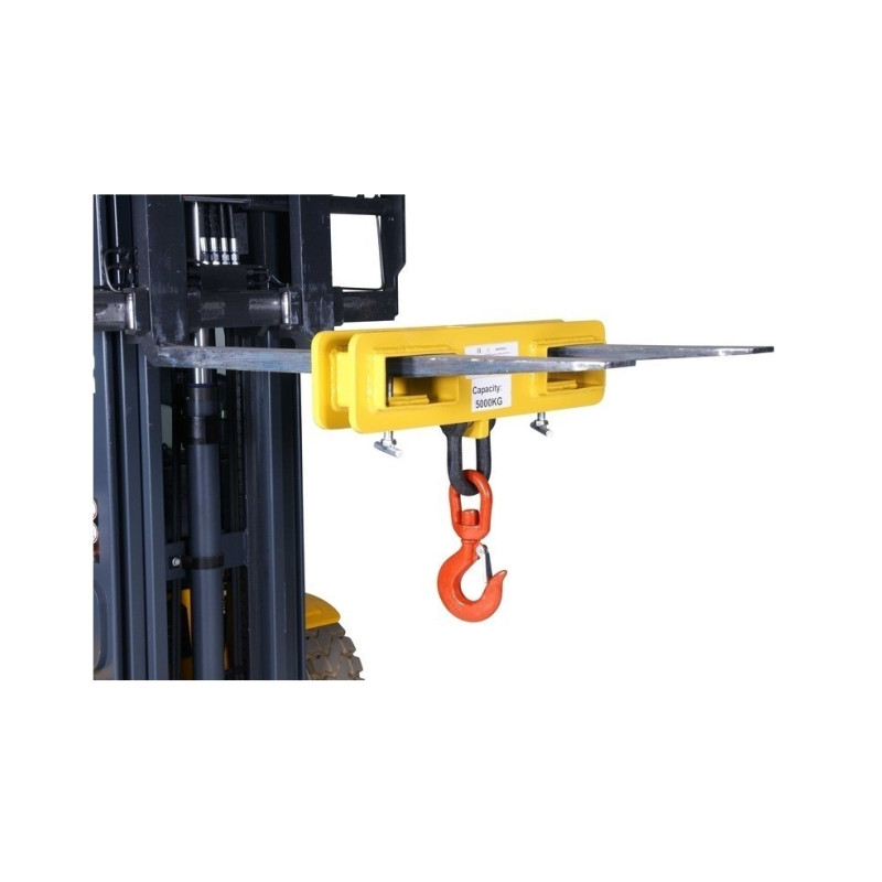 Hook attachment for forklift trucks, capacity 5 Tons