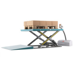 Ameise flat scissor lift table, closed