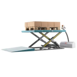 Ameise flat scissor lift table, closed