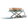 Ameise flat scissor lift table, closed