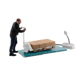 Ameise flat scissor lift table, closed