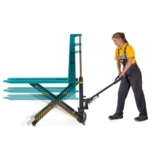 Ameise scissor lift pallet truck with quick lift