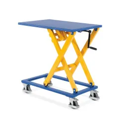 Lifting table with handle, capacity 300 kg