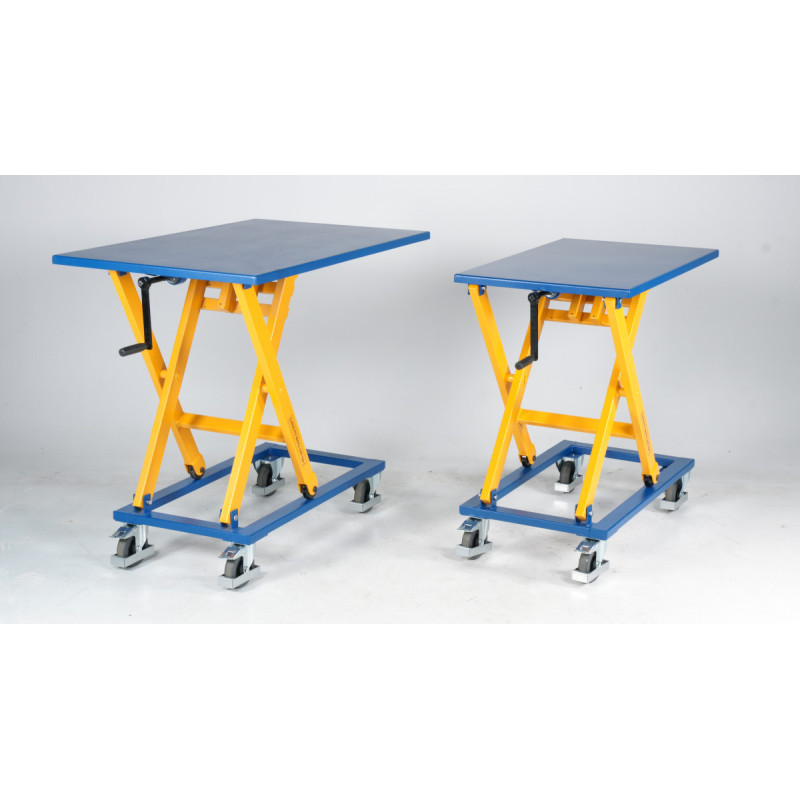 Lifting table with handle, capacity 300 kg
