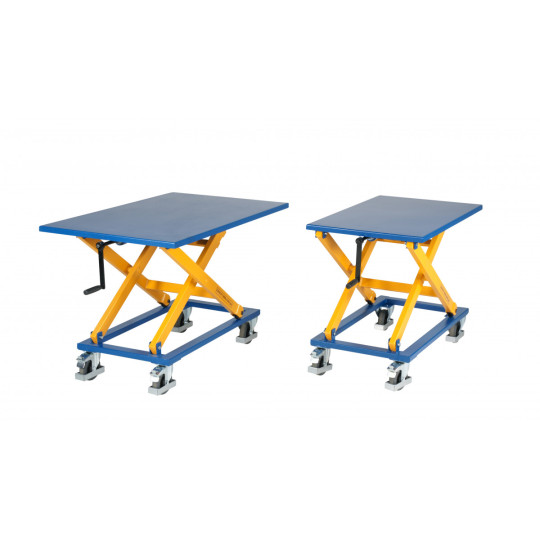 Lifting table with handle, capacity 300 kg