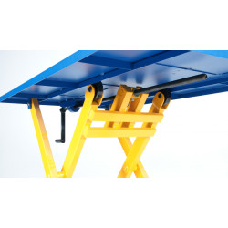 Lifting table with handle, capacity 300 kg