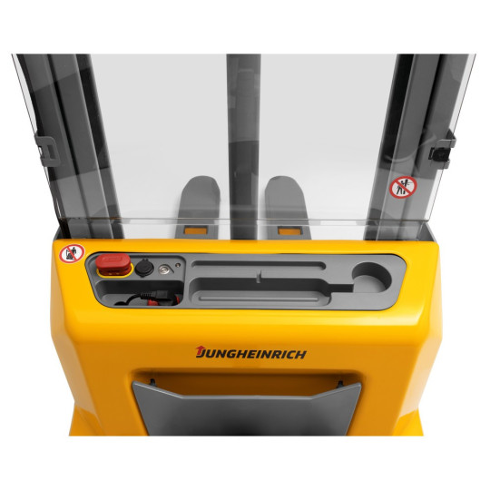 Jungheinrich AMC 12z electric stacker truck – lithium-ion, two-stage telescopic mast