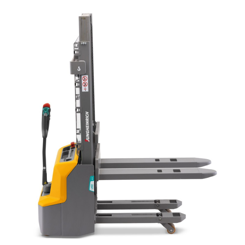 Jungheinrich AMC 12z electric stacker truck – lithium-ion, two-stage telescopic mast