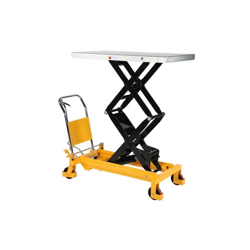 Lifting table double scissors, capacity 800 kg