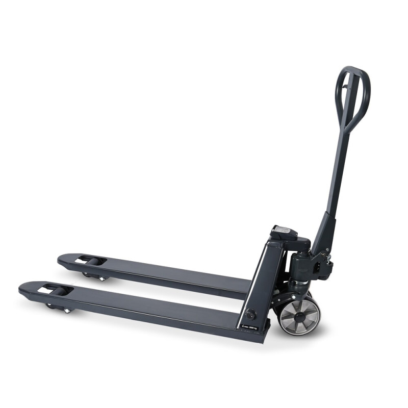 HEMMDAL PTM 2.0 Scale pallet truck with scale, 2000 kg capacity, 5 kg increments, single fork rollers