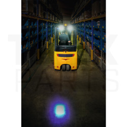 LED warning zone light, blue spot