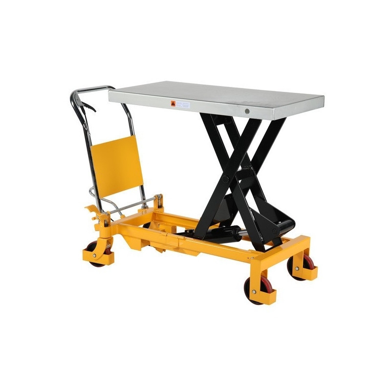 Lifting table with foot pump, capacity 1000 kg