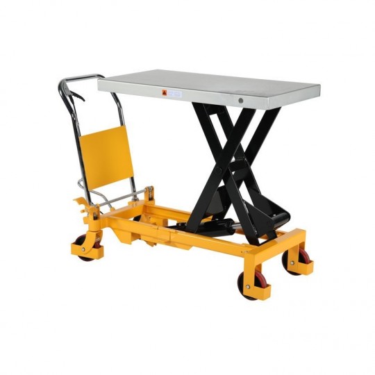 Lifting table with foot pump, capacity 1000 kg