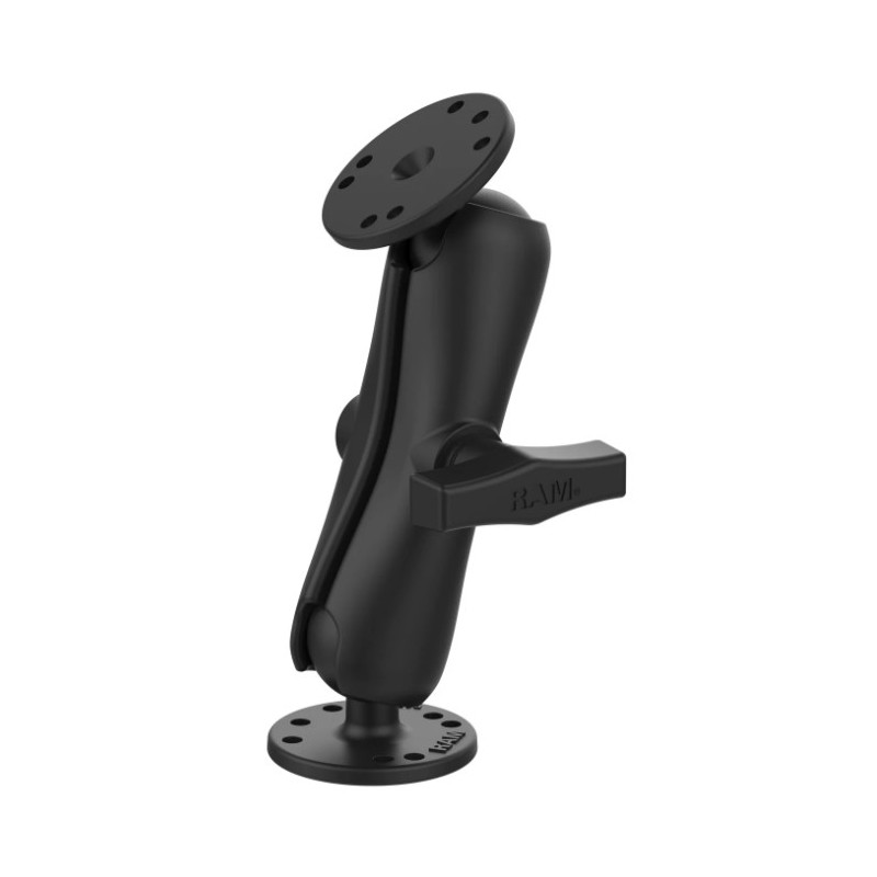 RAM Mounts Double Ball Mount with Two Round Plates - C Size Medium