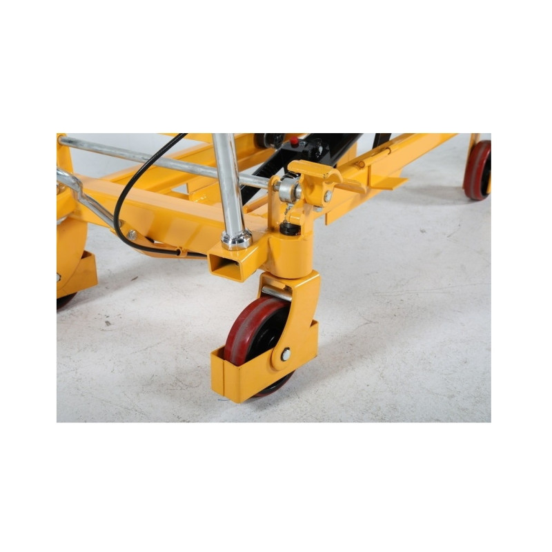 Lifting table with foot pump, capacity 1000 kg
