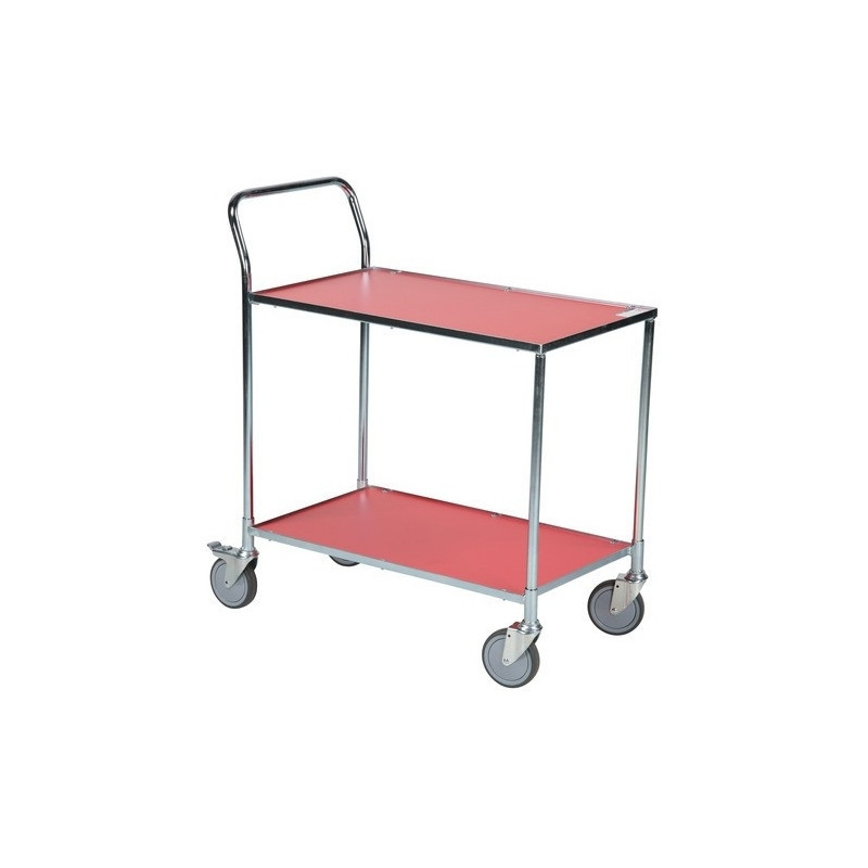Platform trolley 425x765 mm, red