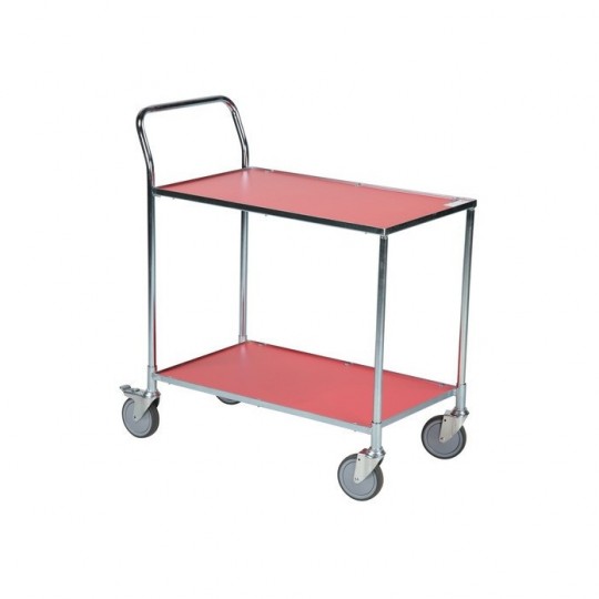 Platform trolley 425x765 mm, red