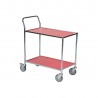 Platform trolley 425x765 mm, red