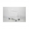 Platform trolley 425x765 mm, white
