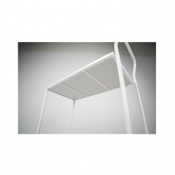 Vežimėlis su 2 lentynom 425x765 mm, baltas