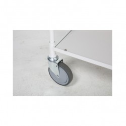 Platform trolley 425x765 mm, white