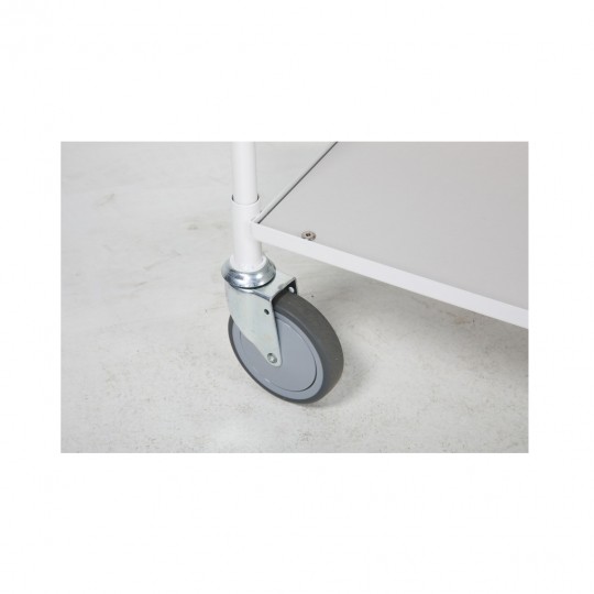 Platform trolley 425x765 mm, white