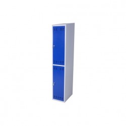 Clothing cabinet, 2 doors, Blue/Grey