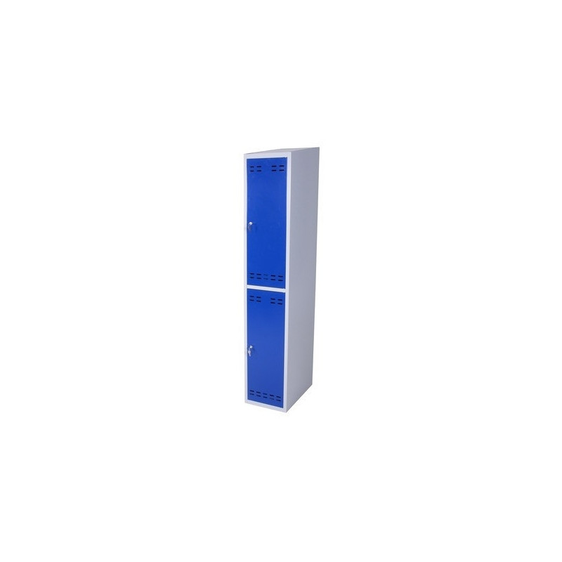 Clothing cabinet, 2 doors, Blue/Grey