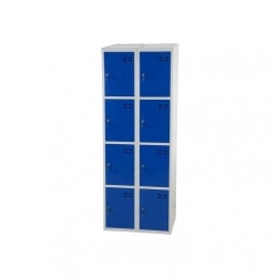 Daiktų saugojimo spintelė, 8 skyriai, Mėlyna/Pilka