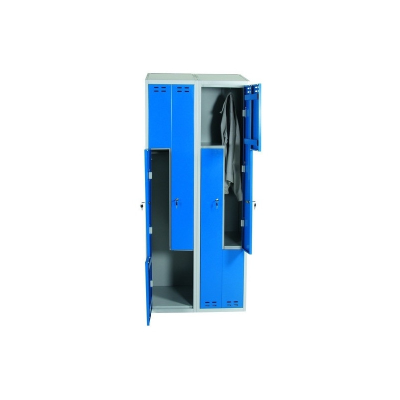 Clothing cabinet d/Z-model, Blue/Grey