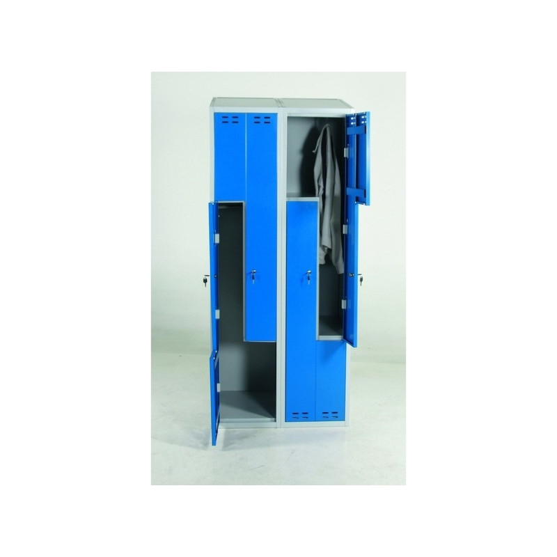 Clothing cabinet d/Z-model, Blue/Grey